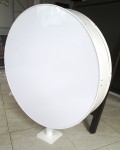 Světelná reklama kruhová, průměr 600 mm, rovné plexi
